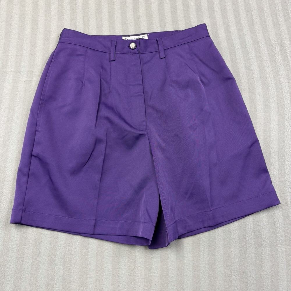 Coral Bay Shorts Pull On Women's Petite Size 4P Color Purple